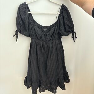 Cotton Candy Black Sheer Romper/Dress